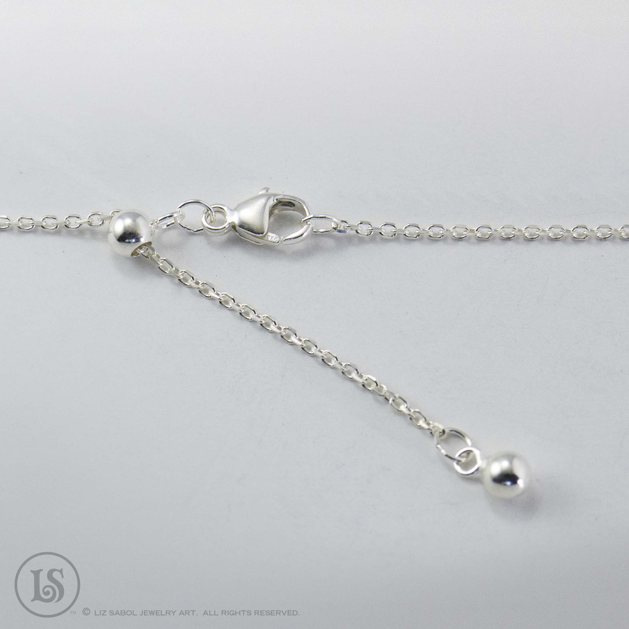 1.2mm Adjustable Cable Chain, Sterling Silver